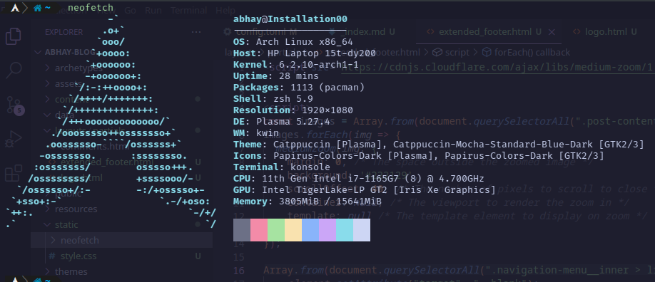 Neofetch Output